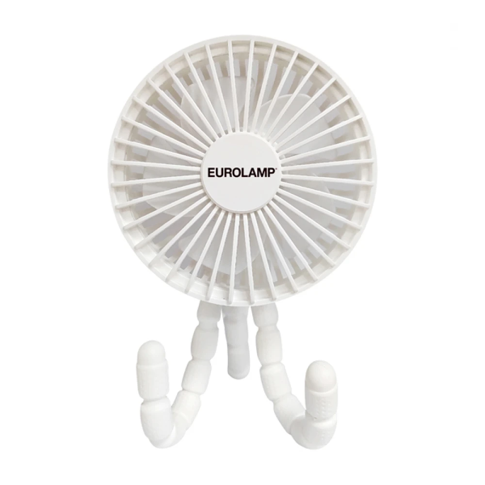 ΑΝΕΜΙΣΤΗΡΑΣ ΕΠΙΤΡΑΠΕΖΙΟΣ ΛΕΥΚΟΣ Φ11 3W ΕΥΚΑΜΠΤΟ ΤΡΙΠΟΔΟ ΕΠΑΝΑΦΟΡΤΙΖΟΜΕΝΟΣ EUROLAMP
