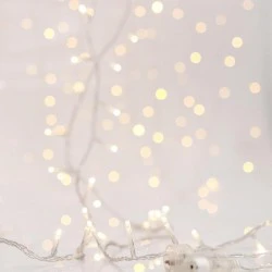 ΚΟΥΡΤΙΝΑ, 240 LED 3mm, 31V ΜΕΤΑΣΧΗΜΑΤΙΣΤΗ, 4 ΕΠΕΚΤΑΣΕΙΣ ΩΣ 3 ΣΕΤ, ΔΙΑΦΑΝΟ PVC ΚΑΛΩΔΙΟ, ΘΕΡΜΟ ΛΕΥΚΟ LED, (200x100cm 20ΓΡ x 12 LED), ΠΡΟΕΚΤΑΣΗ ΠΑΡΟΧΗΣ 3m, ΙΡ44 MAGIC CHRISTMAS