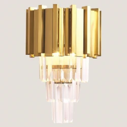 ΑΠΛΙΚΑ ΤΟΙΧΟΥ 2XΕ14 22X40 ΧΡΥΣΟ - EUROLAMP
