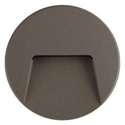 LED Φωτιστικό Τοίχου Slim 3W IP65 Σε Γραφίτη Eurolamp