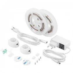 Ταινία LED Με Αισθητήρα Κίνησης 1,2M 6W 12V 3000K IP65 ΣΕΤ 2ΤΜΧ PRO - Eurolamp