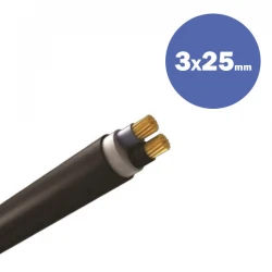 Καλώδιο NYY J1VV-R 3X25MM2 (DRUM) - Eurolamp