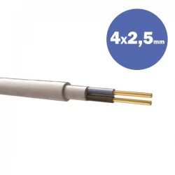 Καλώδιο NYΜ H05VV-U 4Χ2.5MM2 - Eurolamp