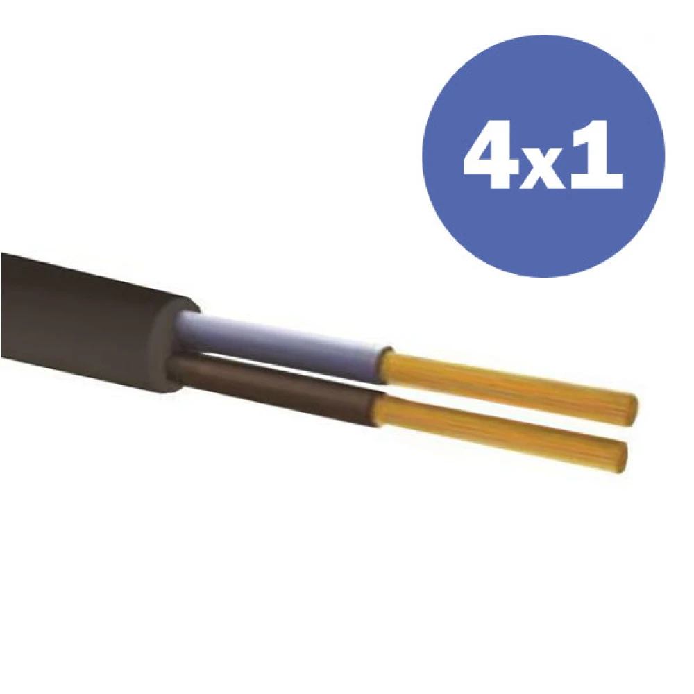 ΚΑΛΩΔΙΟ ΕΥΚΑΜΠΤΟ 4X1mm2 ΜΑΥΡΟ
