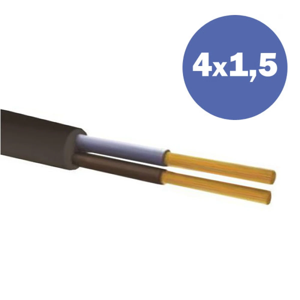 ΚΑΛΩΔΙΟ ΕΥΚΑΜΠΤΟ 4X1,5mm2 ΜΑΥΡΟ