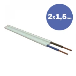 Καλώδιο Πλακέ NYΙIFY-R 2Χ1,5MM2 - Eurolamp