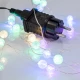 ΚΟΥΡΤΙΝΑ, 140 MINI LED, ΜΕ ΚΡΑΚΕΛΕ ΜΠΑΛΕΣ 1,3cm, 31V, ΜΕ ΜΕΤΑΣΧΗΜΑΤΙΣΤΗ, ΕΠΕΚΤΑΣΗ ΕΩΣ 3, ΑΣΗΜΙ ΚΑΛΩΔΙΟ ΧΑΛΚΟΥ, 4 ΧΡΩΜΑΤΑ LED, 150x100cm, ΠΡΟΕΚΤΑΣΗ ΠΑΡΟΧΗΣ 300cm, IP44