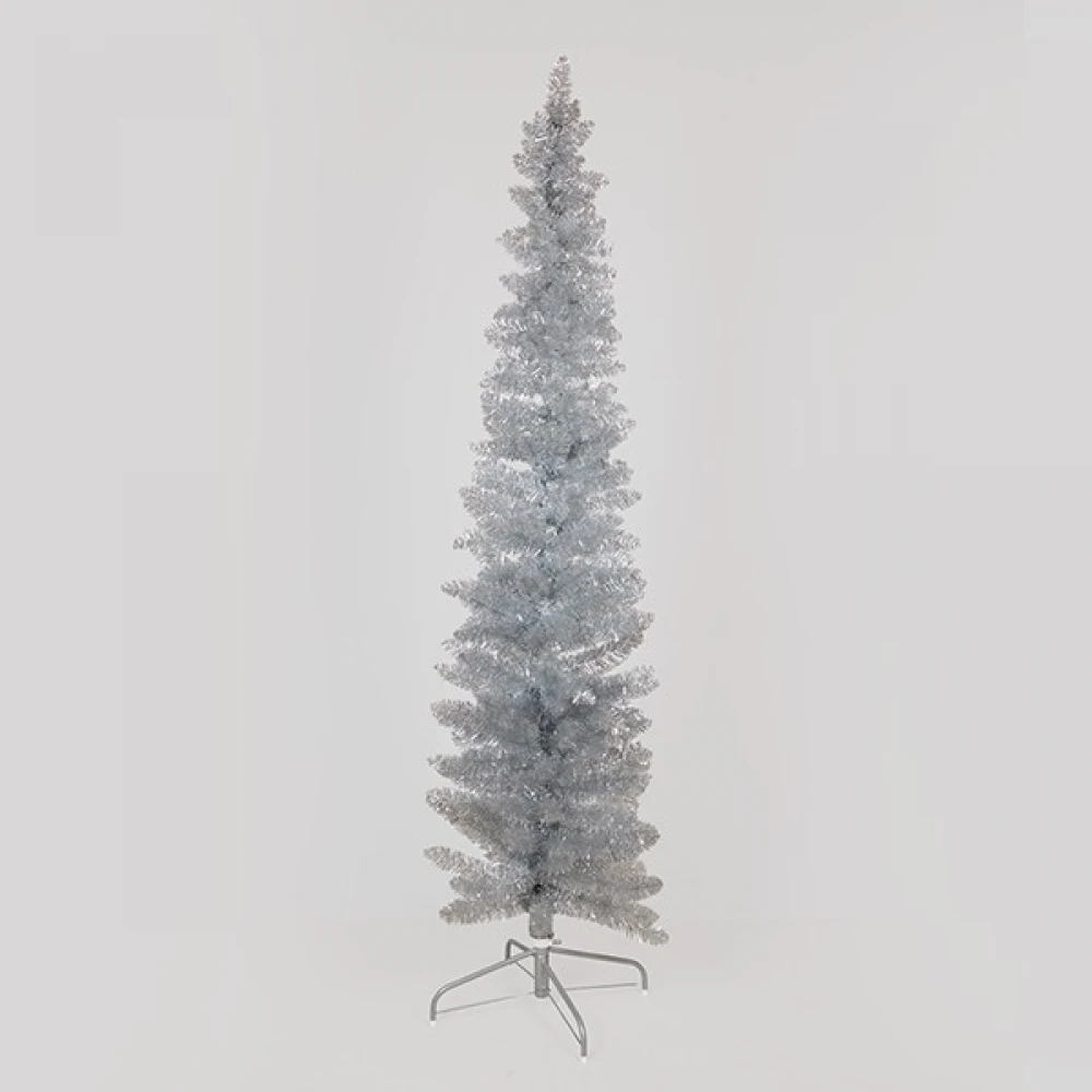 ΔΕΝΤΡΟ ΑΣΗΜΙ, SUPER SLIM, 180cm - Magic Christmas