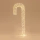 ΦΩΤΙΖΟΜΕΝΟ ΜΠΑΣΤΟΥΝΙ ΙΡΙΔΙΖΟΝ 100cm, 960 LED, 24V ΜΕΤΑΣΧΗΜΑΤΙΣΤΗ, TIMER , ΑΣΗΜΙ ΧΑΛΚΙΝΟ ΚΑΛΩΔΙΟ, ΘΕΡΜΟ ΛΕΥΚΟ LED, ΠΡΟΕΚΤΑΣΗ ΠΑΡΟΧΗΣ 5m, IP44