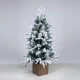ΔΕΝΤΡΑΚΙ ΧΙΟΝΙΣΜΕΝΟ, PE KAI PVC, ΣΕ ΓΛΑΣΤΡΑΚΙ, 90cm - Magic Christmas