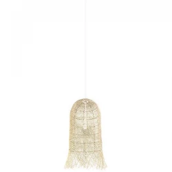 ARTE ILLUMINA ΦΩΤΙΣΤΙΚΟ ΚΡΕΜΑΣΤΟ ΜΟΝΟΦΩΤΟ Ε27 350X800MM MAX 60W RATTAN ΦΥΣΙΚΟ ΧΡΩΜΑ - EUROLAMP