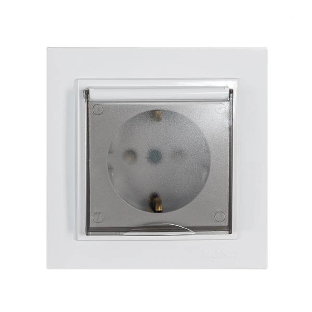 ΠΡΙΖΑ ΣΟΥΚΟ ΚΑΠΑΚΙ 16A ΜΕ ΠΑΙΔΙΚΗ ΠΡΟΣΤΑΣΙΑ ΛΕΥΚΗ EUROLAMP