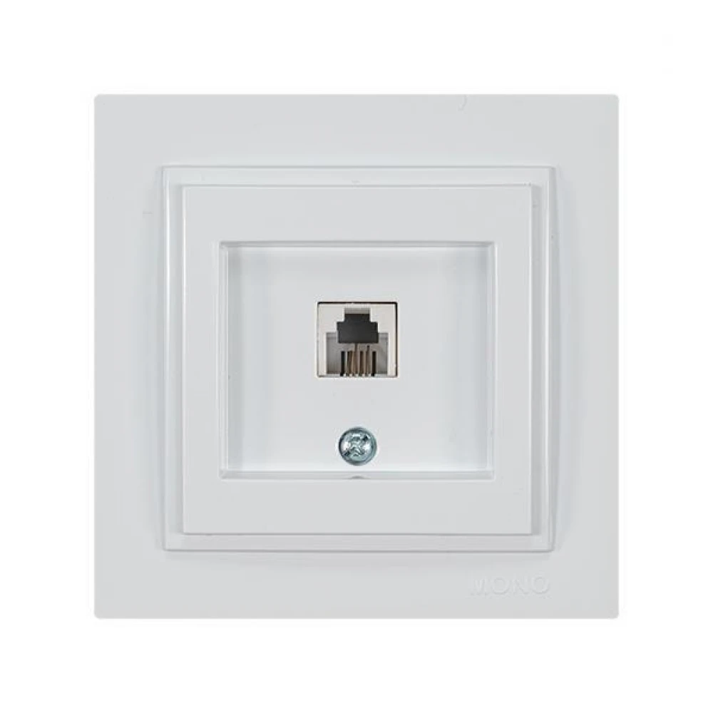 ΠΡΙΖΑ ΤΗΛΕΦΩΝΟΥ MONH RJ 11 ΛΕΥΚΗ EUROLAMP