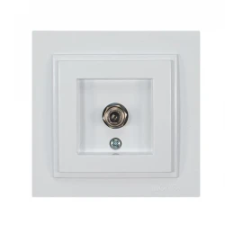 ΠΡΙΖΑ TV F CONNECTOR ΛΕΥΚΗ EUROLAMP