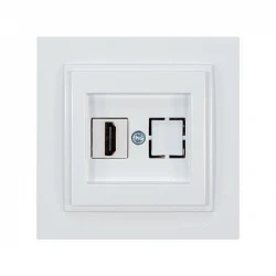 ΠΡΙΖΑ HDMI ΛΕΥΚΗ EUROLAMP