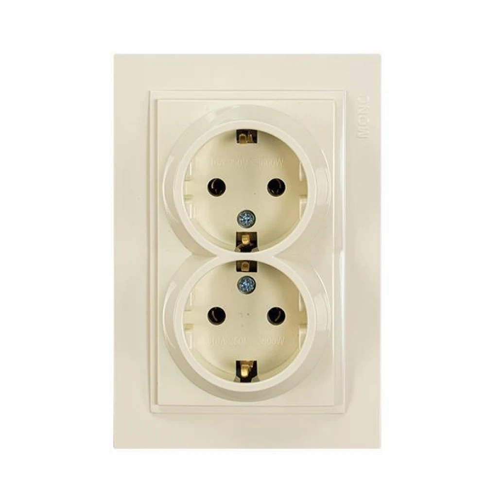 ΠΡΙΖΑ ΣΟΥΚΟ ΔΙΠΛΗ ΧΩΝΕΥΤΗ 16A ΜΠΕΖ EUROLAMP