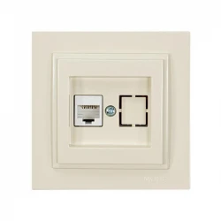 ΠΡΙΖΑ DATA CAT 6 RJ 45 MONH ΜΠΕΖ EUROLAMP