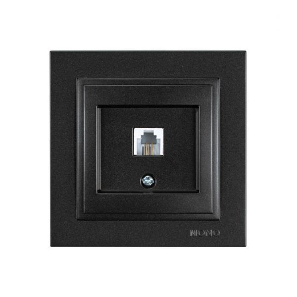 ΠΡΙΖΑ ΤΗΛΕΦΩΝΟΥ MONH RJ 11 ΜΑΥΡΟ EUROLAMP