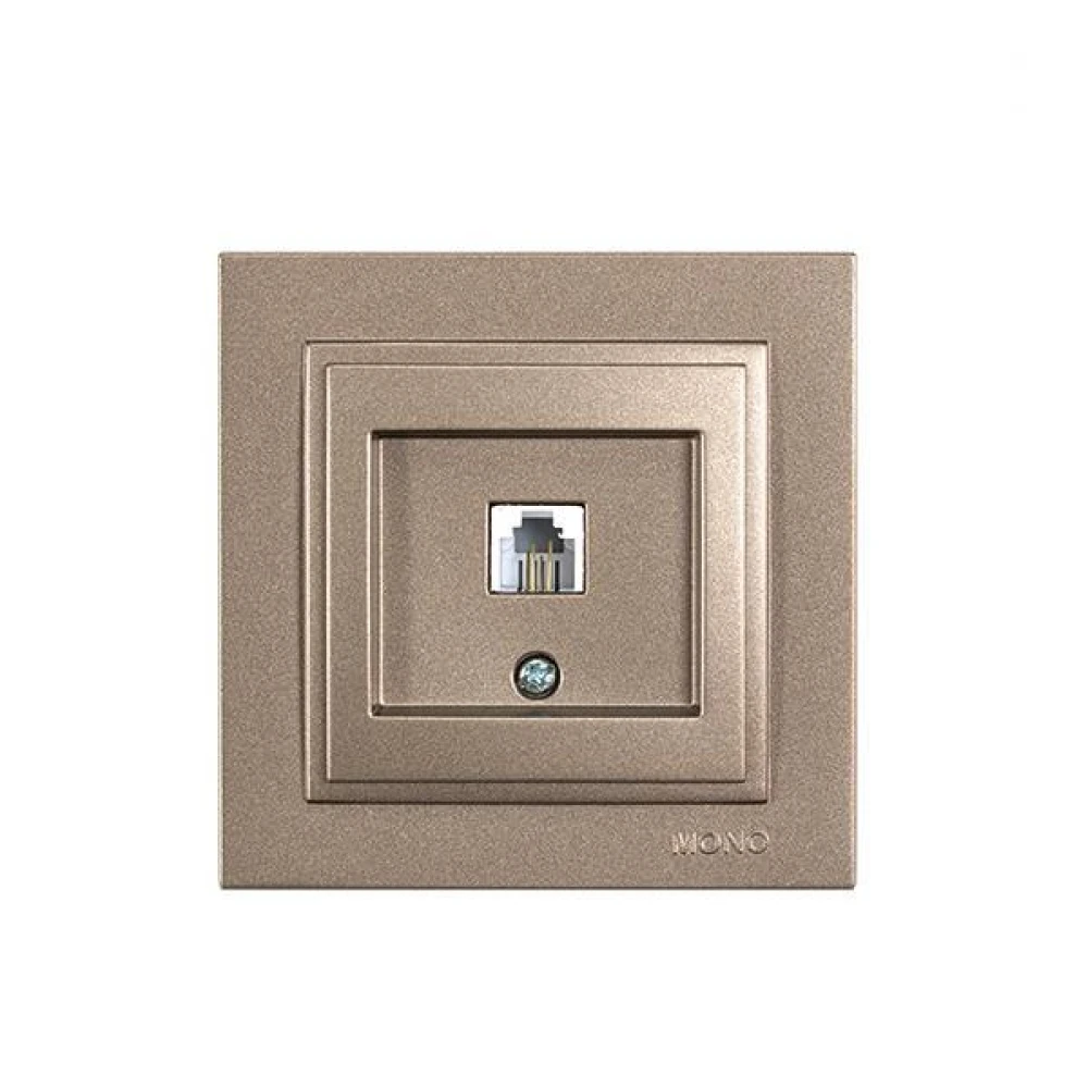 ΠΡΙΖΑ ΤΗΛΕΦΩΝΟΥ MONH RJ 11 LIGHT FUME EUROLAMP