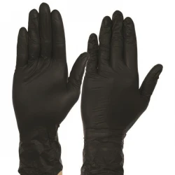 ΓΑΝΤΙΑ ΒΙΝΥΛΙΟΥ ΜΙΑΣ ΧΡΗΣΗΣ ΧΩΡΙΣ ΠΟΥΔΡΑ ΜΑΥΡΑ ΜΕΓΕΘΟΣ L 100ΤΕΜ