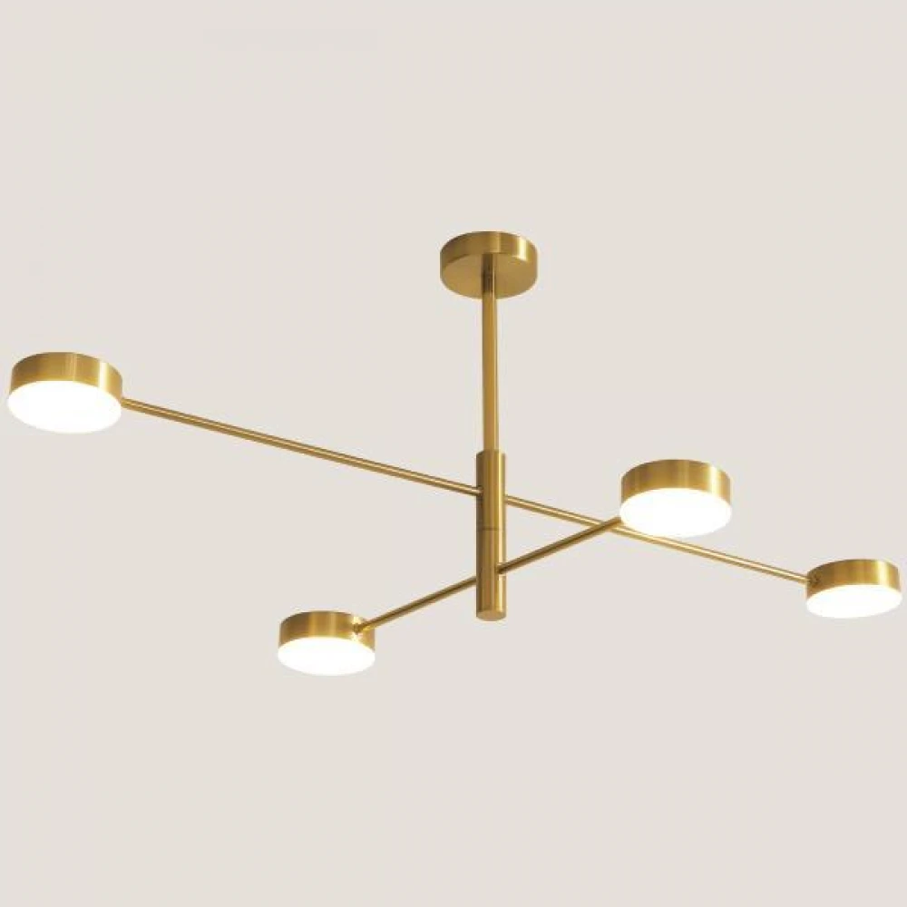 ΦΩΤΙΣΤΙΚΟ ΚΡΕΜΑΣΤΟ 4ΦΩΤΟ LED 48W 100X65X10 ΧΡΥΣΟ - EUROLAMP
