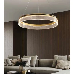 ΦΩΤΙΣΤΙΚΟ ΚΡΕΜΑΣΤΟ ΣΤΡΟΓΓΥΛΟ LED 41W Φ60X7 ΧΡΥΣΟ - EUROLAMP