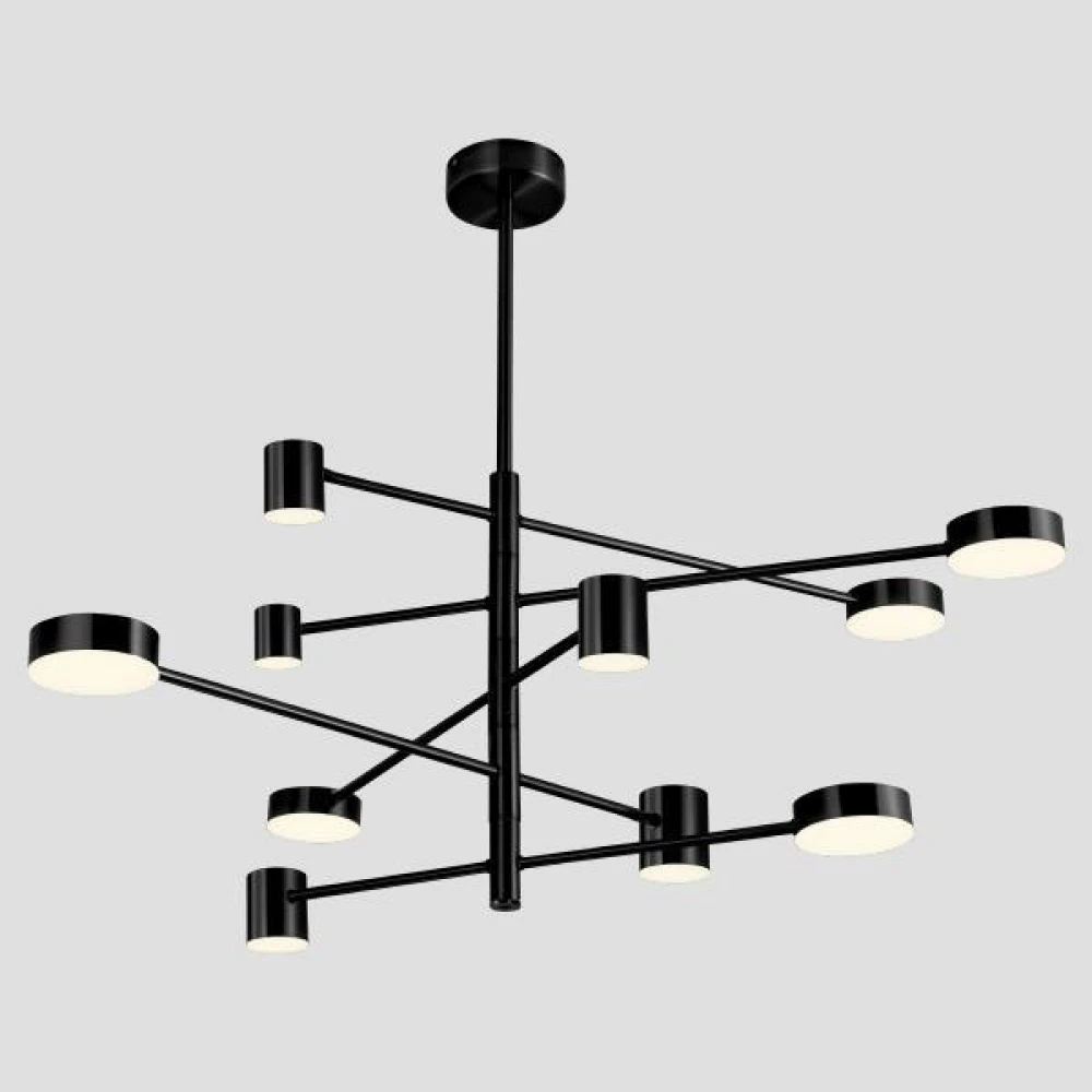 ΦΩΤΙΣΤΙΚΟ ΚΡΕΜΑΣΤΟ ΚΡΕΜΑΣΤΟ 10ΦΩΤΟ LED 60W 82X8 ΜΑΥΡΟ/ΧΡΥΣΟ - EUROLAMP