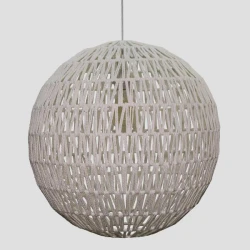 ΦΩΤΙΣΤΙΚΟ ΚΡΕΜΑΣΤΟ ΜΟΝΟΦΩΤΟ Ε27 MAX40W Φ50X50CM ΣΧΟΙΝΙ ΛΕΥΚΟ - EUROLAMP