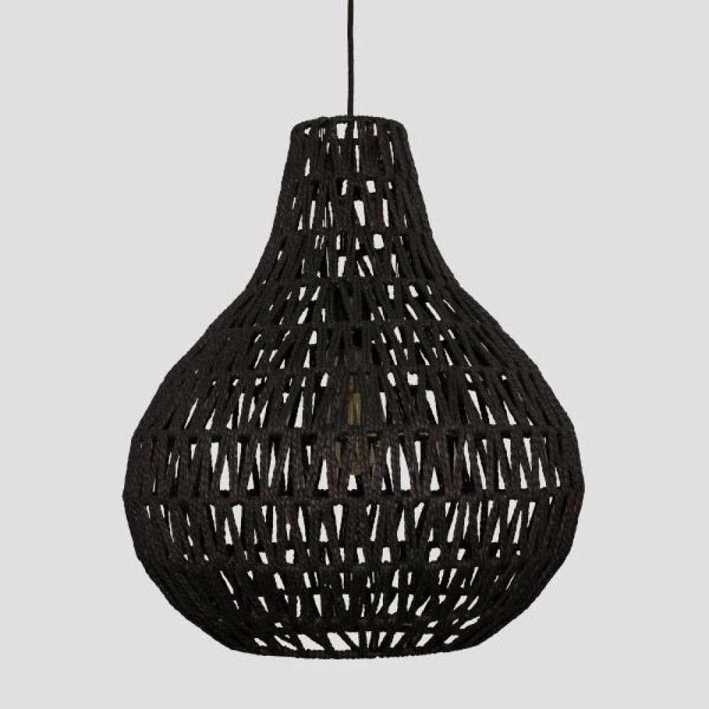 ΦΩΤΙΣΤΙΚΟ ΚΡΕΜΑΣΤΟ ΜΟΝΟΦΩΤΟ Ε27 MAX40W Φ40X47CM ΣΧΟΙΝΙ ΜΑΥΡΟ - EUROLAMP