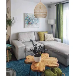 ΦΩΤΙΣΤΙΚΟ ΚΡΕΜΑΣΤΟ ΜΟΝΟΦΩΤΟ Ε27 Φ45X50 RATTAN (ΨΑΘΙΝΟ) - EUROLAMP