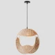 ΦΩΤΙΣΤΙΚΟ ΚΡΕΜΑΣΤΟ ΜΟΝΟΦΩΤΟ Ε27 Φ18X18X52 RATTAN (ΨΑΘΙΝΟ) - EUROLAMP