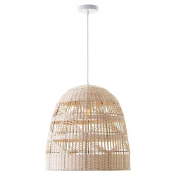 ΦΩΤΙΣΤΙΚΟ ΚΡΕΜΑΣΤΟ ΜΟΝΟΦΩΤΟ Ε27 Φ44X46 RATTAN (ΨΑΘΙΝΟ) - EUROLAMP