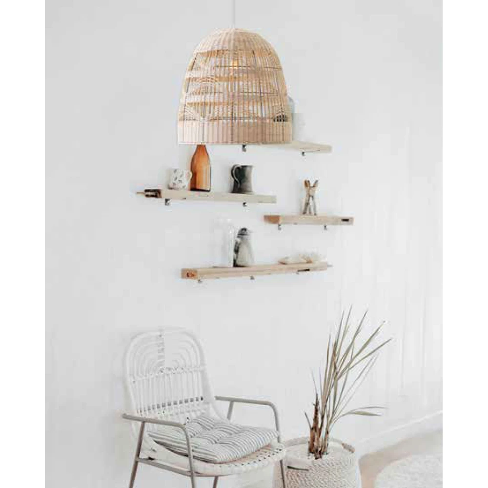 ΦΩΤΙΣΤΙΚΟ ΚΡΕΜΑΣΤΟ ΜΟΝΟΦΩΤΟ Ε27 Φ44X46 RATTAN (ΨΑΘΙΝΟ) - EUROLAMP