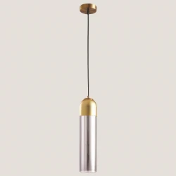 ΦΩΤΙΣΤΙΚΟ ΚΡΕΜΑΣΤΟ ΜΟΝΟ Φ10X40 Ε14X1 SMOKY/ΧΡΥΣΟ - EUROLAMP