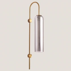 ΑΠΛΙΚΑ ΤΟΙΧΟΥ Ε27 10X70 SMOKY/ΧΡΥΣΟ - EUROLAMP