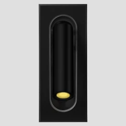 ΑΠΛΙΚΑ ΤΟΙΧΟΥ ΧΩΝΕΥΤΗ LED 3W 3000Κ Α170 ΜΑΥΡΗ - EUROLAMP