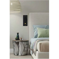 ΑΠΛΙΚΑ ΤΟΙΧΟΥ ΧΩΝΕΥΤΗ LED 3W 3000Κ Α170 ΜΑΥΡΗ - EUROLAMP