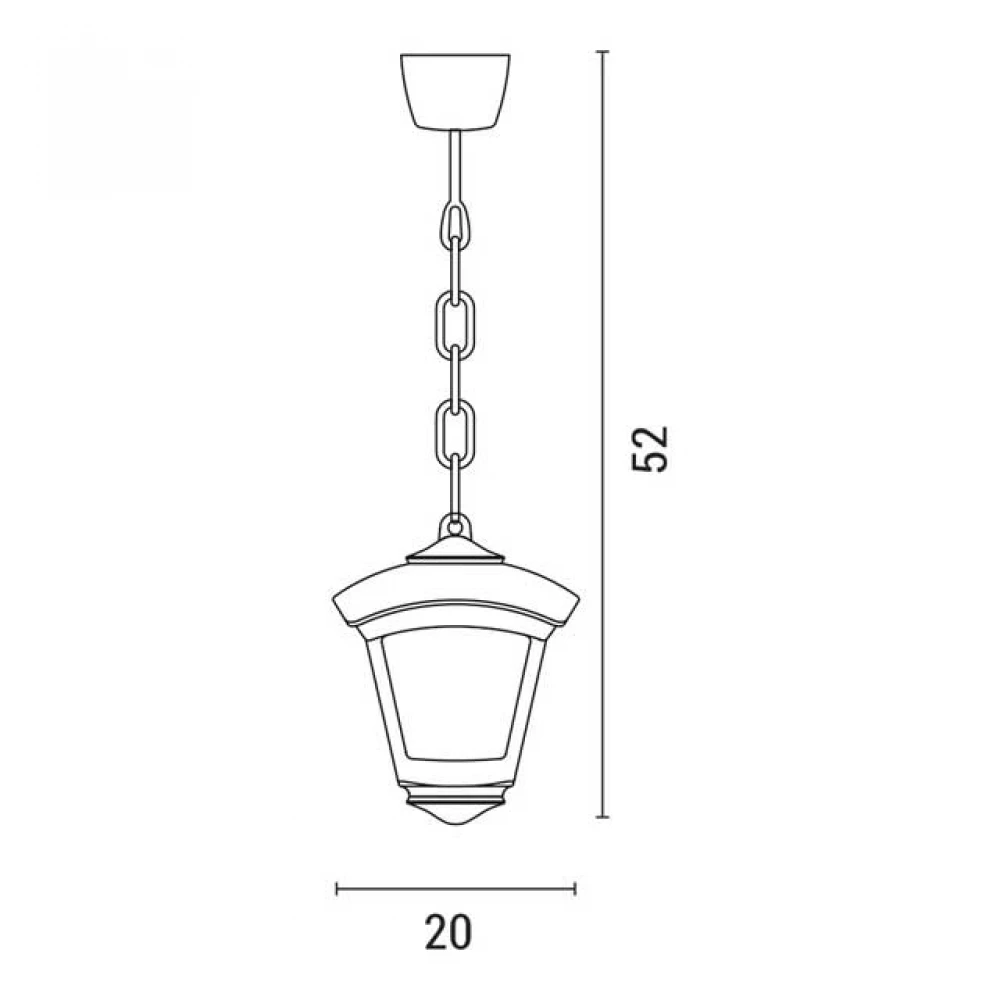 FUMAGALLI SICAR ROBY ΚΡΕΜΑΣΤΟ ΦΩΤΙΣΤΙΚΟ 1ΧΕ27 700X200mm ΛΕΥΚΟ