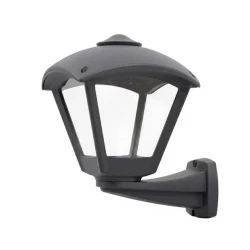 FUMAGALLI NARDO DARIO ΑΠΛΙΚΑ ΤΟΙΧΟΥ 1ΧΕ27 LED 6,5W 2700K 240x240mm ΜΑΥΡΗ ΔΙΑΦΑΝΗ
