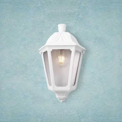 FUMAGALLI IESSE ΑΠΛΙΚΑ ΤΟΙΧΟΥ 1xΕ27 350X220mm ΜΙΣΟ ΦΑΝΑΡΑΚΙ ΛΕΥΚΗ - EUROLAMP