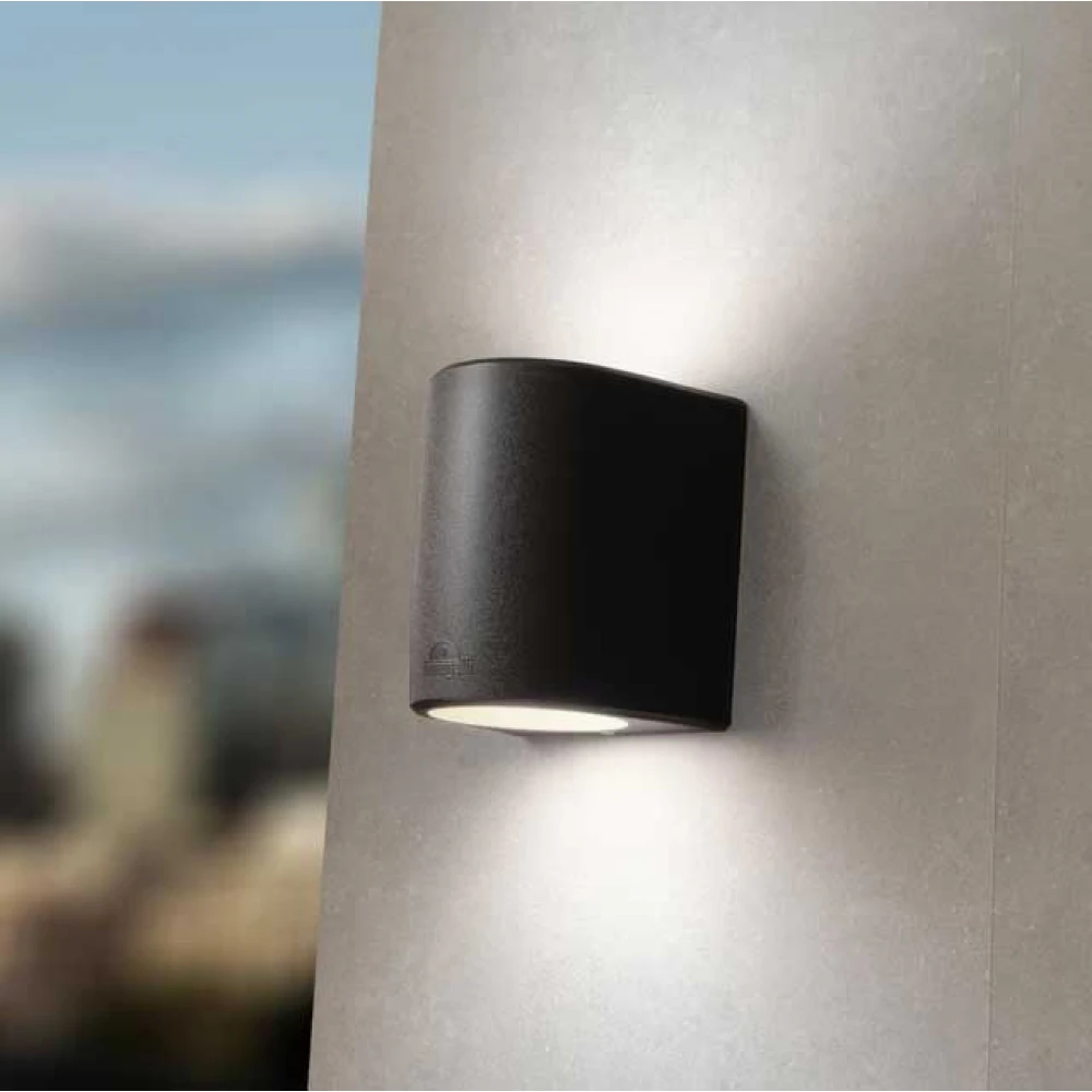 FUMAGALLI MARTA 160 2L ΑΠΛΙΚΑ ΤΟΙΧΟΥ UP/DOWN 2XGX53 LED 3W 3CCT(3000K-4000K-6500) 192X164mm ΜΑΥΡΗ