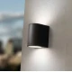 FUMAGALLI MARTA 160 2L ΑΠΛΙΚΑ ΤΟΙΧΟΥ UP/DOWN 2XGX53 LED 3W 3CCT(3000K-4000K-6500) 192X164mm ΜΑΥΡΗ