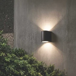 FUMAGALLI MARTA 160 2L ΑΠΛΙΚΑ ΤΟΙΧΟΥ UP/DOWN 2XGX53 LED 3W 3CCT(3000K-4000K-6500) 192X164mm ΜΑΥΡΗ