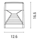 FUMAGALLI ESTER WALL ΑΠΛΙΚΑ ΤΟΙΧΟΥ  1XGX53 LED 3W 3CCT(3000K-4000K-6500K) 165mmX126mm ΓΚΡΙ