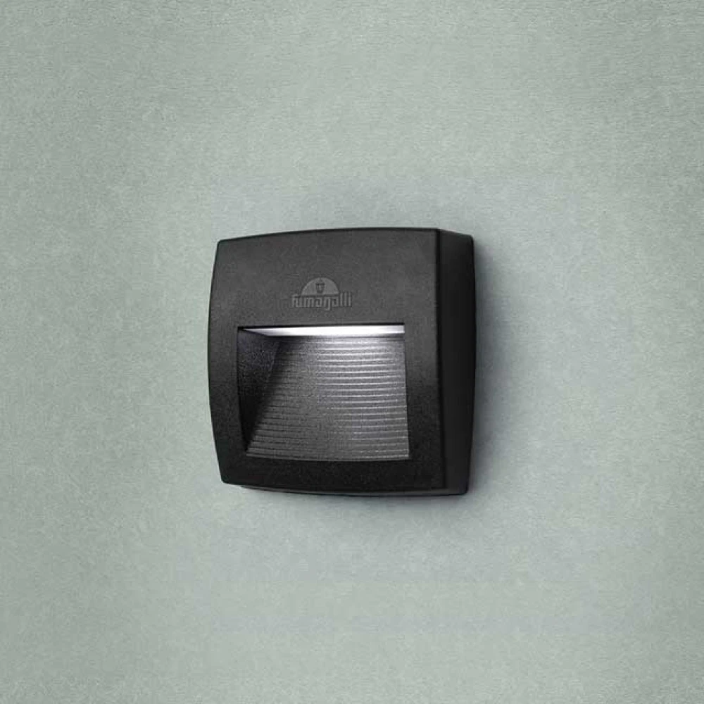 FUMAGALLI LORENZA 150 ΑΠΛΙΚΑ ΤΟΙΧΟΥ 1ΧR7S LED 3,5W 3CCT(2700Κ-4000Κ-6500Κ) ΜΑΥΡΗ