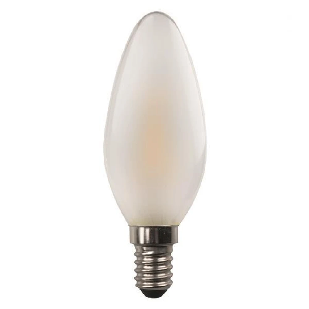 Λάμπα LED Μinion CROSSED FILAMENT 4.5W E14 220-240V FROST DIMMABLE Θερμό Λευκό 3000K Eurolamp