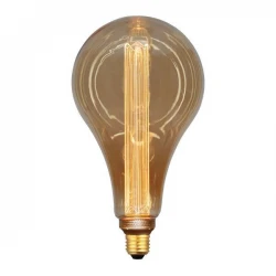 Λάμπα LED Αχλάδι P165 3,5W Ε27 2000K 220-240V GOLD GLASS DIMMABLE - Eurolamp