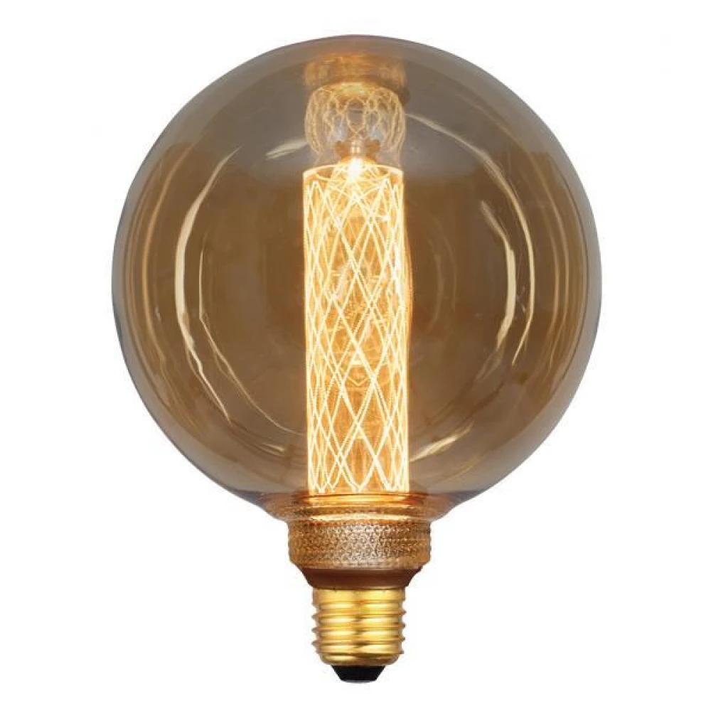 Λάμπα LED Γλόμπος G125 3,5W E27 2000K 220-240V GOLD GLASS DIMMABLE - Eurolamp