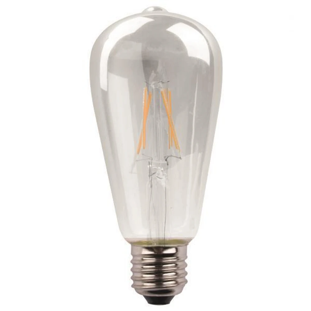 Λάμπα LED ST64 CROSSED FILAMENT 11W E27 220-240V DIMMABLE CLEAR Θερμό Λευκό 3000K Eurolamp