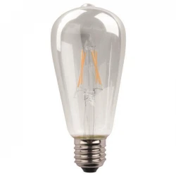 Λάμπα LED ST64 CROSSED FILAMENT 11W E27 220-240V DIMMABLE CLEAR Θερμό Λευκό 3000K Eurolamp